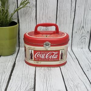 Coca Cola Tin Lunch Box W Handle